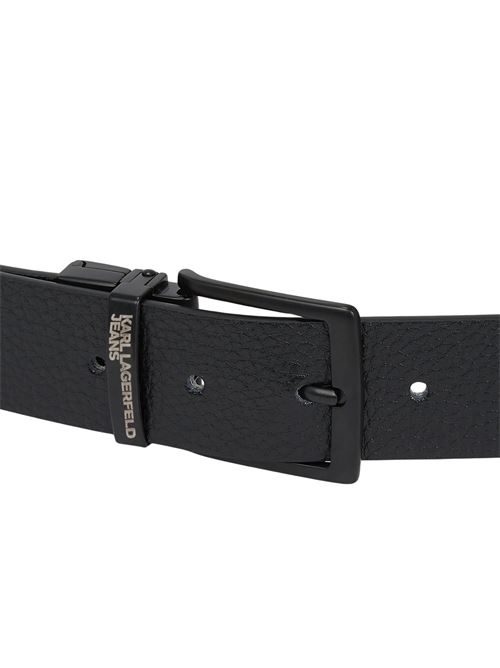 Cintura nera e gesso in pelle Karl Lagerfeld jeans | A1M331341MR
